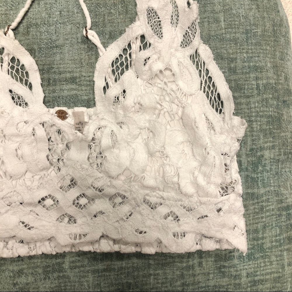 SOLD Free People Adella Lace bralette white XS - Picture 6 of 14